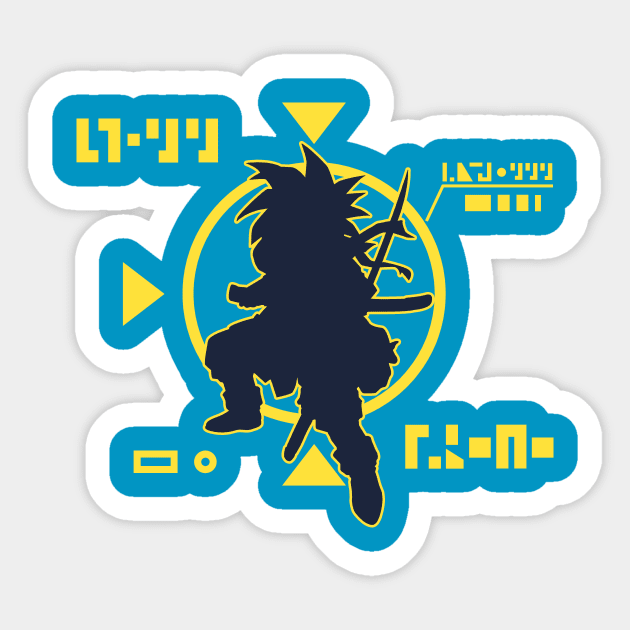 Crono Scouter Blue Sticker by PlatinumBastard